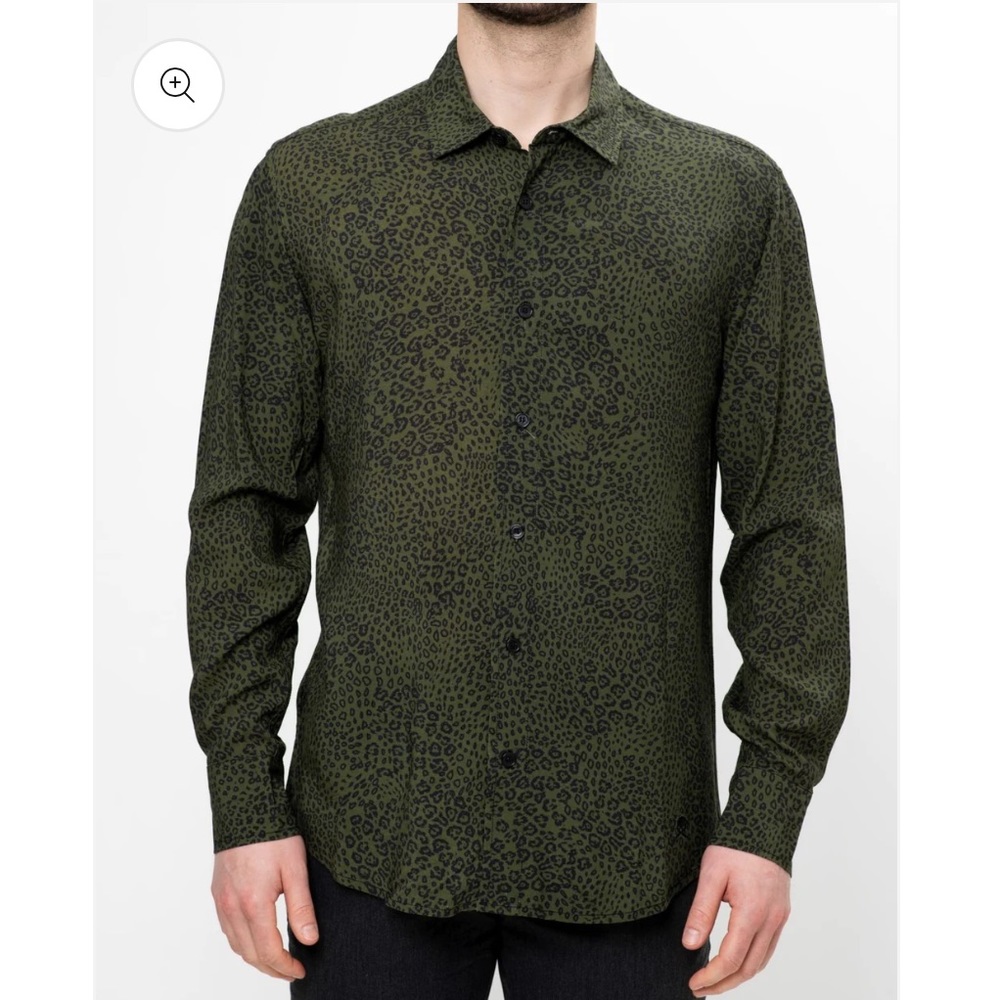 Men’s Olive Leopard Shirt